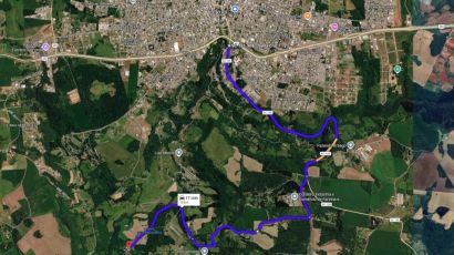 XRE-200 segue totalmente interditada para obras de pavimentação