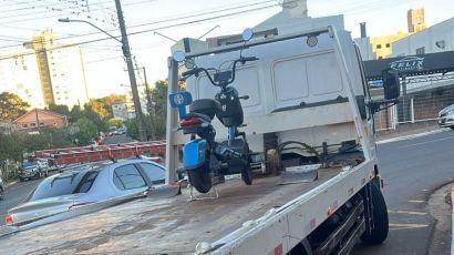 Adolescente é flagrado conduzindo veículo elétrico irregular e sem habilitação em Xanxerê