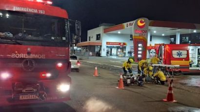 Motociclista fica ferido após colisão com carro no Centro de Xanxerê
