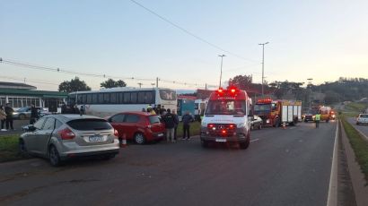 Colisão frontal na BR-282 deixa seis feridos em Xanxerê