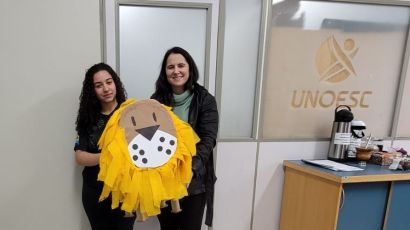 Mascotes sustentáveis marcam nova etapa da Gincana Fiscal nas escolas de Xanxerê