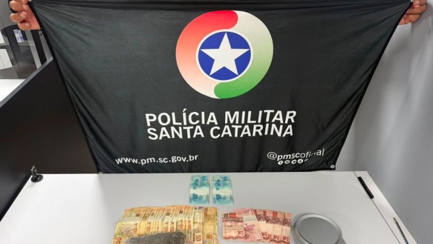 Homem é preso por tráfico de drogas após abordagem em Xaxim