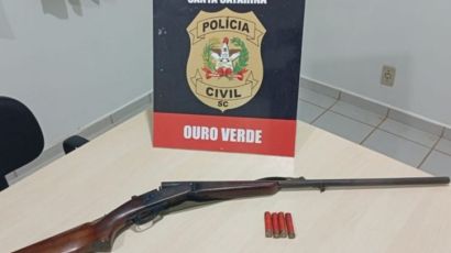 Homem é preso por posse irregular de arma de fogo durante operação em Ouro Verde