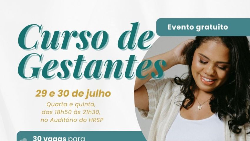 HRSP abre inscrições para novo Curso de Gestantes