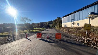 Trecho em obras na Linha Cambuinzal está interditado para veículos de carga pesada
