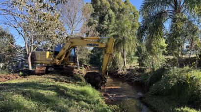 Xaxim inicia desassoreamento de rios para reforçar prevenção aos impactos do El Niño
