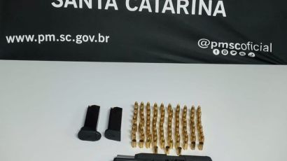 Homem é preso por tentativa de homicídio após perseguição e apreensão de arma em Xanxerê