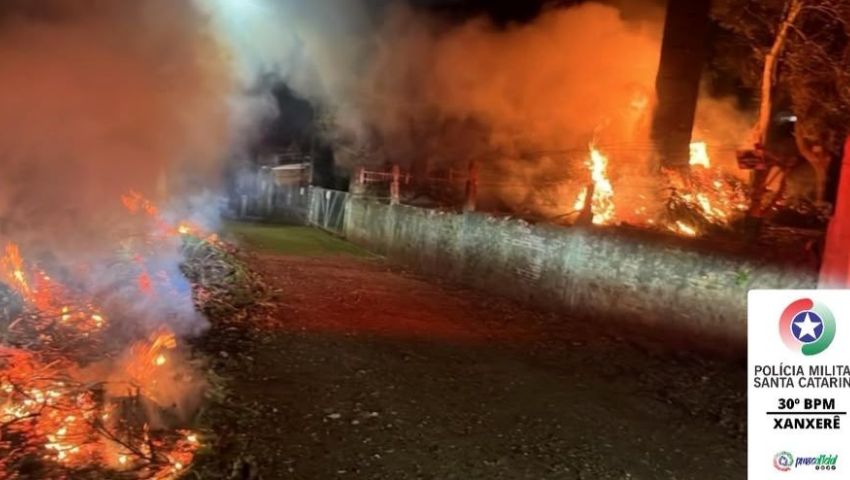 Homem é preso por provocar incêndio doloso em Xanxerê