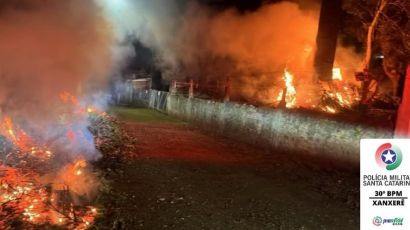 Homem é preso por provocar incêndio doloso em Xanxerê