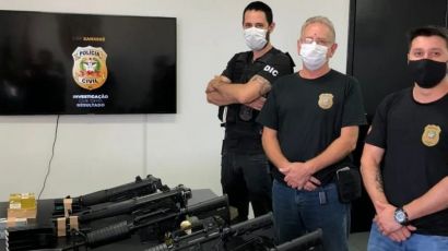 Polícia Civil de Xaxim e Xanxerê recebe armamento de alto calibre 