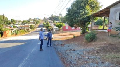 Pavimentação asfáltica da rua João Wustro Sobrinho está sendo concluída