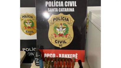 Polícia Civil apreende munições e acessórios de arma em Xanxerê