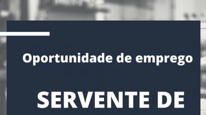 Vaga de servente de limpeza