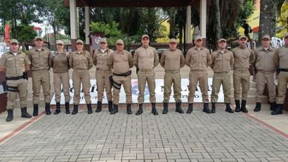 Dez policiais militares da 4º Cia. de Xanxerê são promovidos a cabo