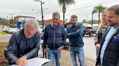 Assinada ordem de serviço para pavimentação do distrito industrial Libera Testa Casagrande