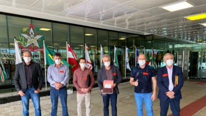 Em viagem a Florianópolis, Martarello confirma R$ 8 milhões para usina de asfalto em Xanxerê