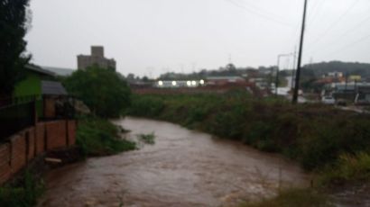 Xanxerê está com alerta para deslizamentos em decorrência das chuvas intensas