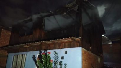 Casa é destruída por incêndio na noite de domingo em Xanxerê