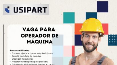 VAGA PARA OPERADOR DE MÁQUINA