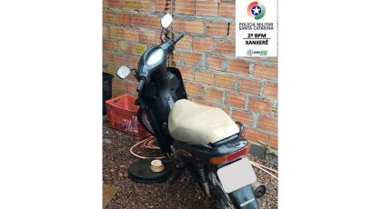 Moto com mais de 23 mil em débito é recolhida em Xanxerê