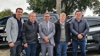 Polícia Civil de Xanxerê realiza solenidade de entrega de viaturas