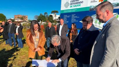 Assinada ordem de serviço para construção do Centro Integrado de Saúde de Xanxerê