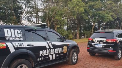 Polícia Civil cumpre mandados de busca e apreensão em Xanxerê e três pessoas são presas