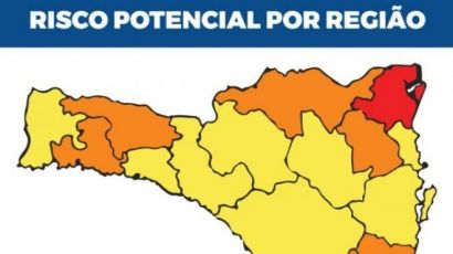 Matriz de Risco aponta apenas uma região catarinense em nível gravíssimo