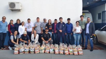Apae de Xanxerê recebe alimentos no aniversário da Polícia Civil