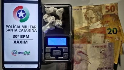 Adolescente de 14 anos é apreendido por tráfico de drogas