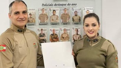 PM de Xanxerê elege policial destaque do mês de junho