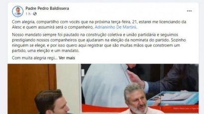 Ex-vereador de Xanxerê assume como deputado estadual