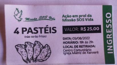 Missão SOS Vida realiza venda de pastéis