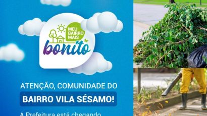 Loteamento João de Barro recebe ações do Meu Bairro Mais Bonito