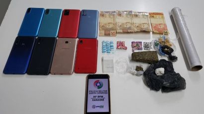 Três menores de idade são apreendidos com drogas em Xanxerê
