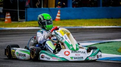 Piloto Gabriel Moura participa do Open do Catarinense de Kart, em Caçador