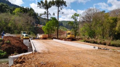 Prefeitura de Xanxerê conclui obras em ponte na Linha Invernadinha