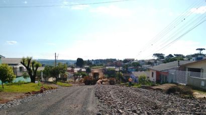 Prefeitura de Xanxerê está pavimentando diversas ruas no município
