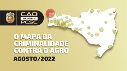 Caoagro da Polícia Civil apresenta mapeamento de crimes e ações realizadas em agosto