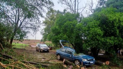 Temporal causa bastante prejuízo para alguns moradores de Xanxerê