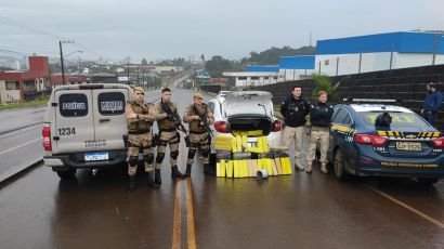 PM e PRF fazem grande apreensão de drogas em Xanxerê