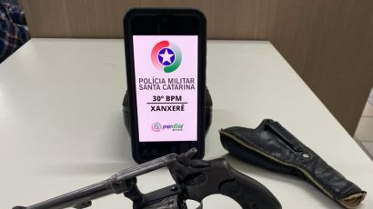 Homem é detido por porte ilegal de arma, em Xanxerê