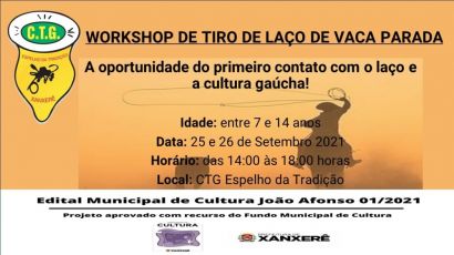CTG Espelho da Tradição realiza workshop gratuito de tiro de laço de vaca parada