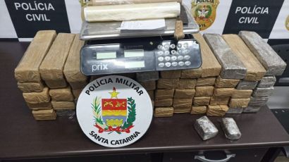 Polícia apreende mais de 38kg de drogas