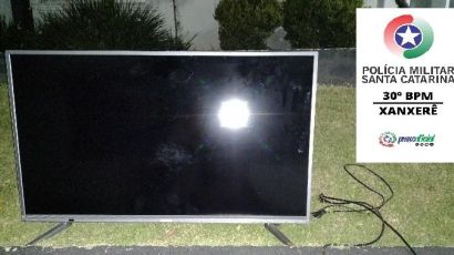 Jovem é detido após furtar televisor em Xanxerê
