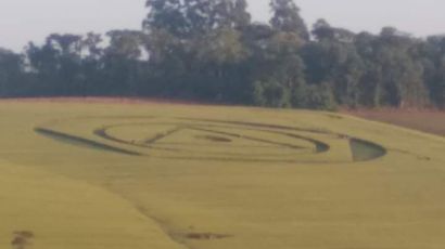 Círculos misteriosos voltam a aparecer em lavoura no Oeste de SC