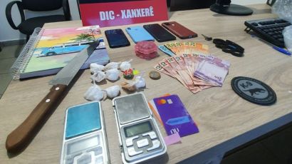 Polícia Civil cumpre mandado de busca e apreensão e prende em flagrante traficante de drogas