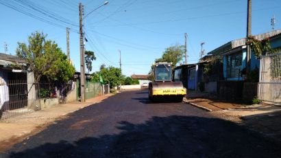 Obras de pavimentação seguem em ritmo acelerado em Xanxerê