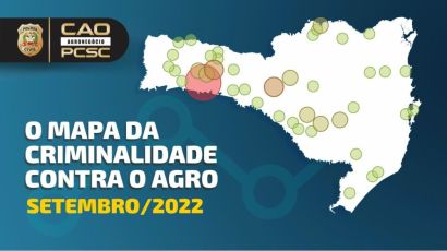 Caoagro da Polícia Civil apresenta mapeamento de crimes e ações realizadas em setembro