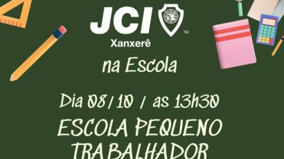 JCI na Escola realiza palestras gratuitas para crianças da rede municipal